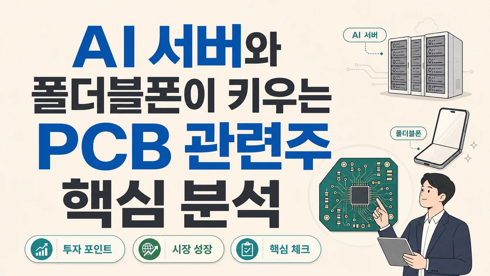 글의 1. AI 서버와 폴더블폰이 PCB를 끌어올리는 이유 이미지 글의 1. AI 서버와 폴더블폰이 PCB를 끌어올리는 이유 이미지