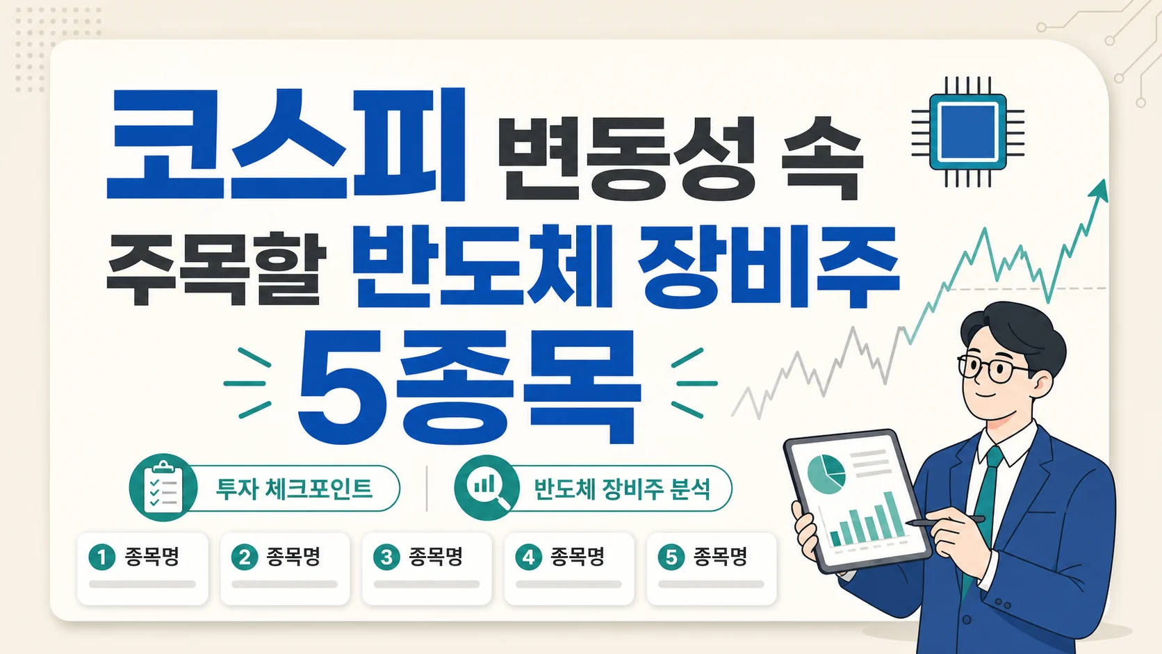 글의 코스피가 흔들려도 반도체 장비주가 주목받는 이유 이미지